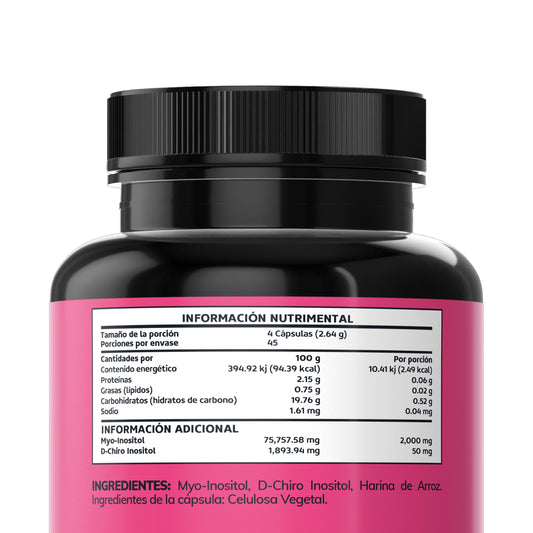 Myo & D-Chiro Inositol - 180 Cápsulas