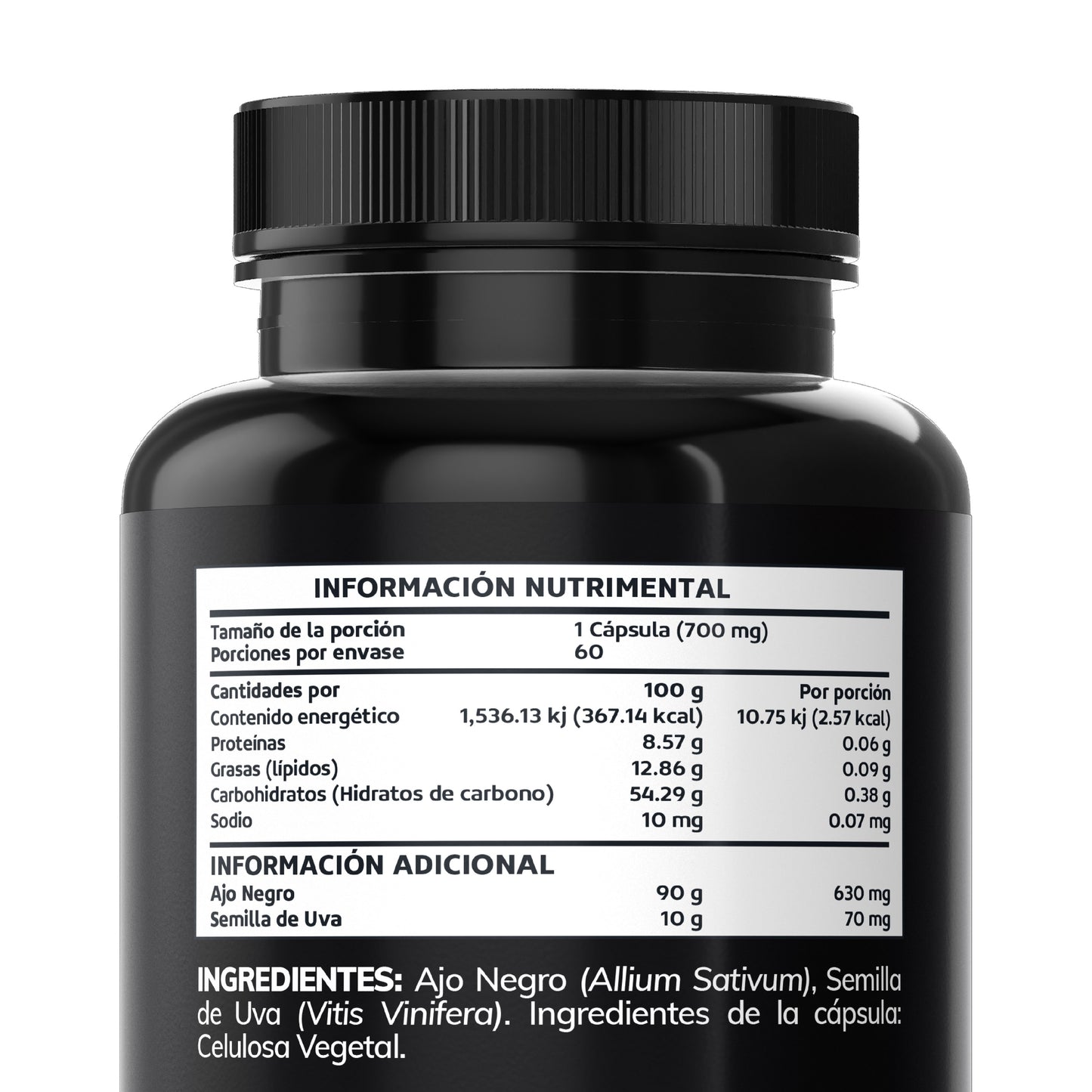 Ajo negro 630mg 60 Caps