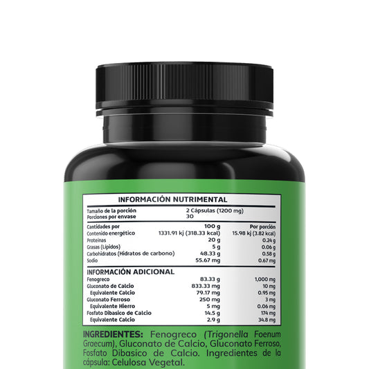 Fenogreco 1000mg | 60 cápsulas