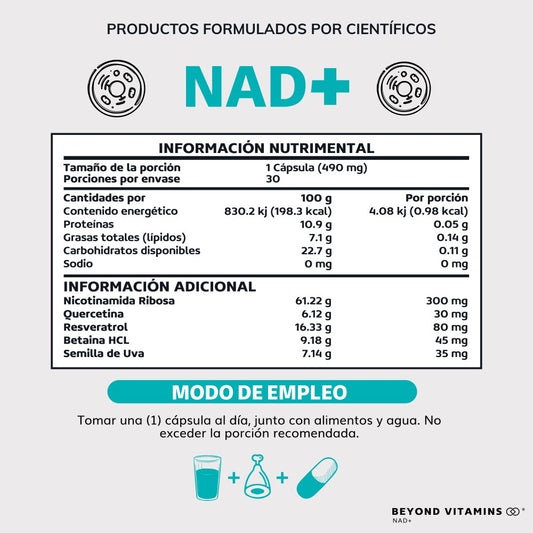 NAD+ | 30 Cápsulas