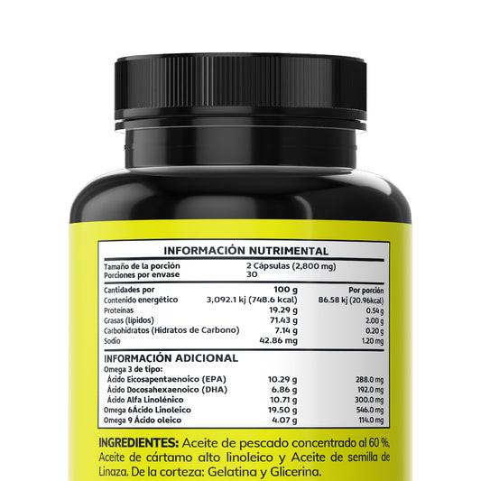 Omega 3 6 9 | Premium - 180 cápsulas