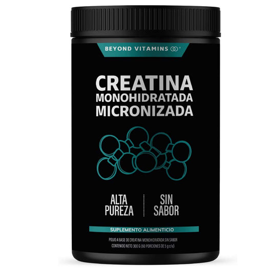Creatina Monohidratada Micronizada en Polvo | 100% Alta Pureza Certificada - Pre Entreno (300 gr)