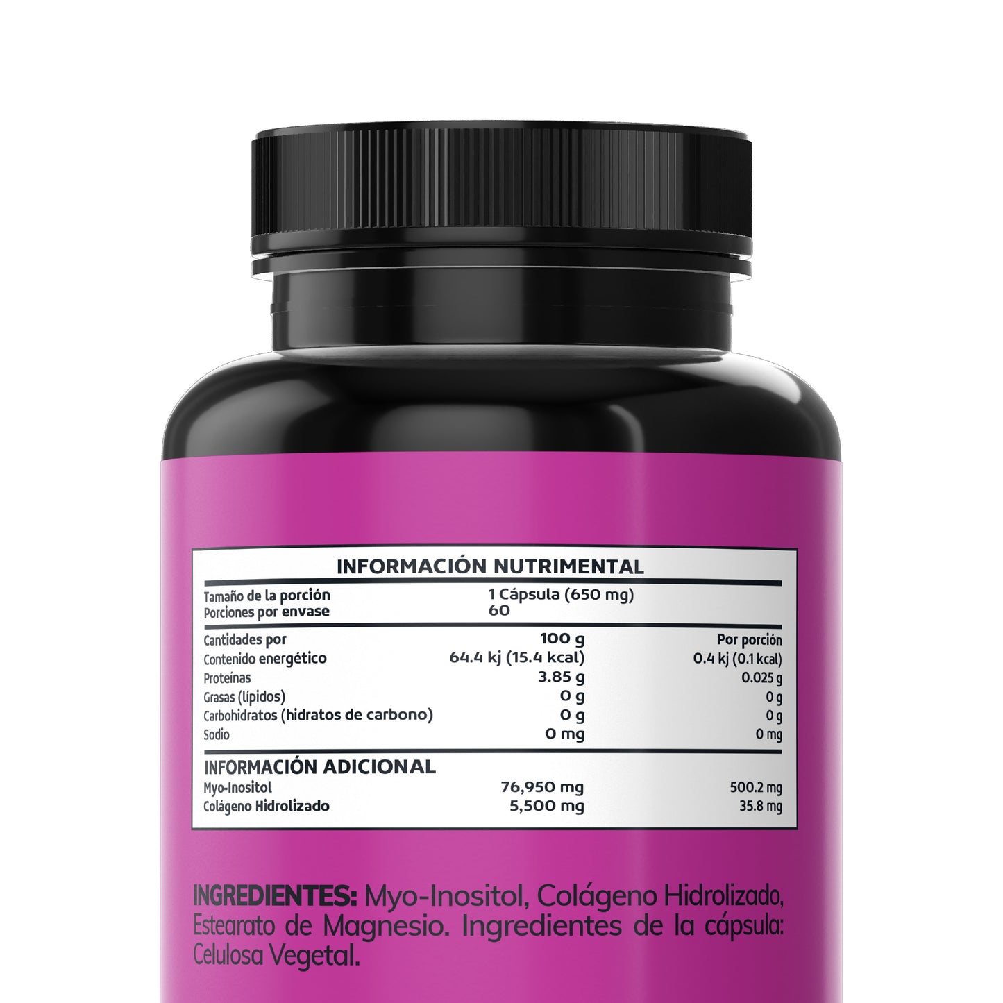 Myo Inositol - 60 Cápsulas