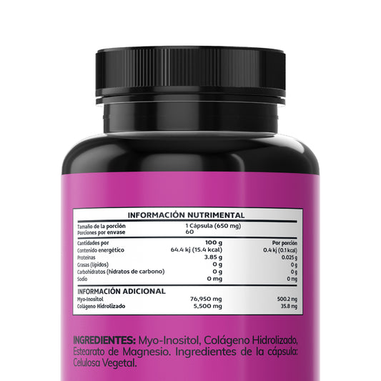 Myo Inositol - 60 Cápsulas