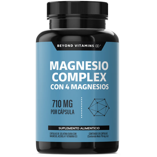 Magnesio complex con 4 magnesios - 120 cápsulas