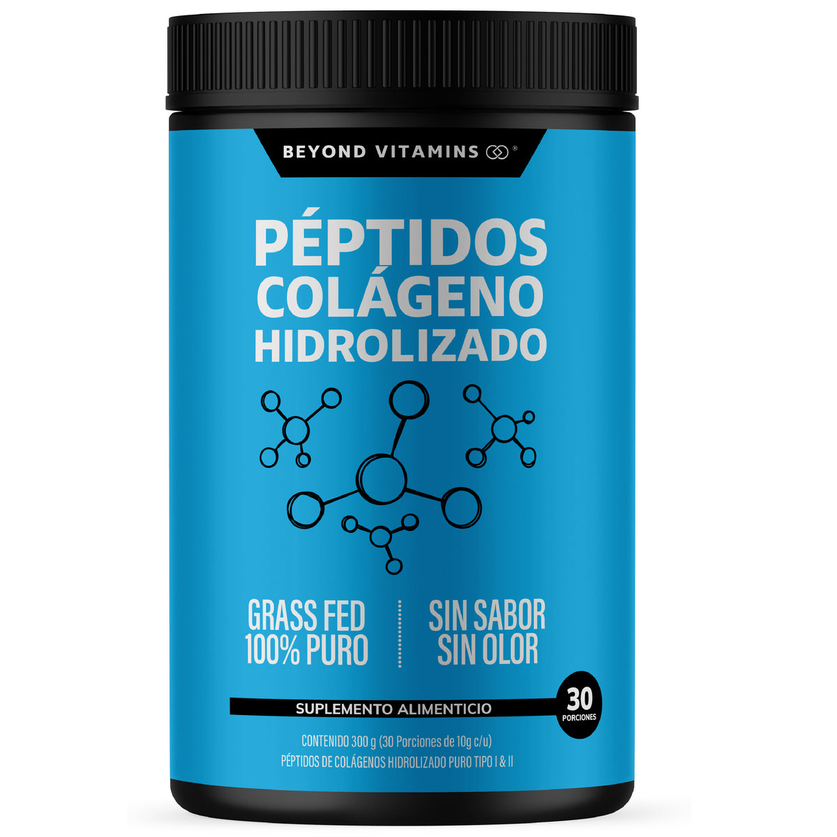 Péptidos de colágeno hidrolizado - 300g