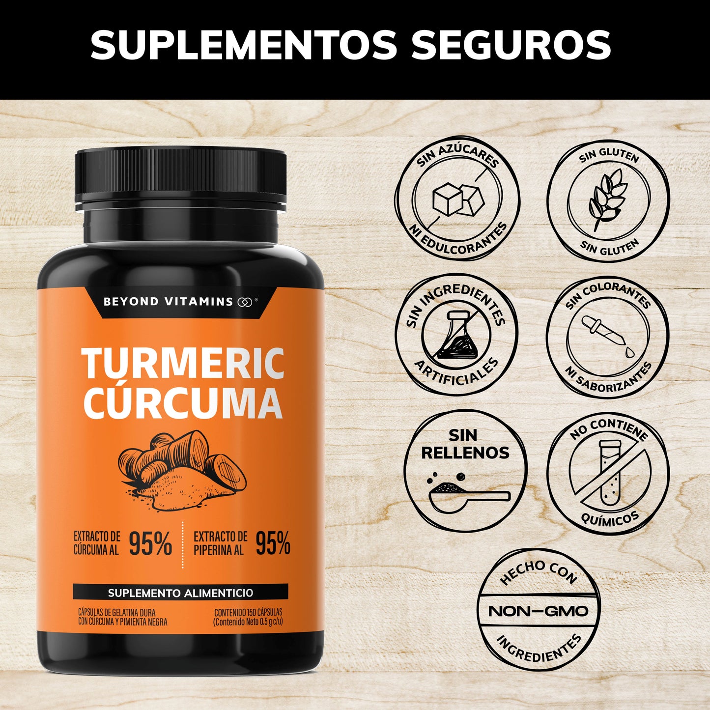 Turmeric Cúrcuma 150 caps