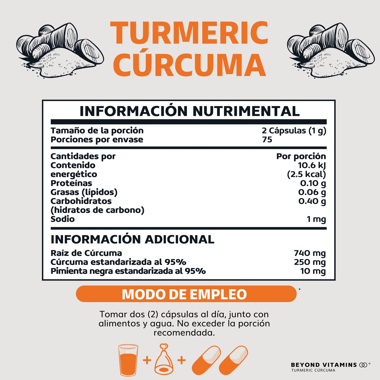 Turmeric Cúrcuma 150 caps