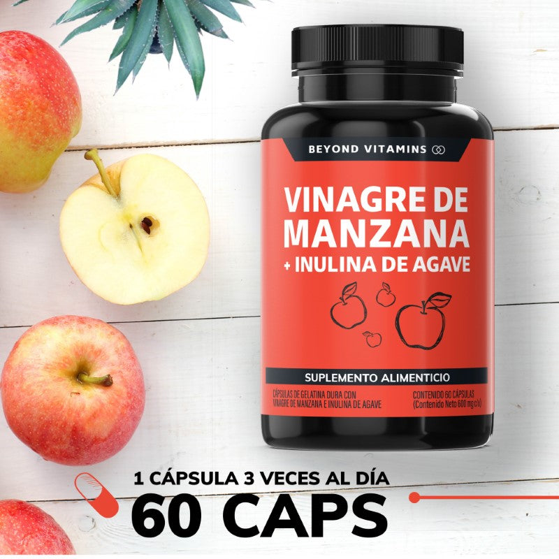 Vinagre de Manzana + Inulina de Agave 60 caps