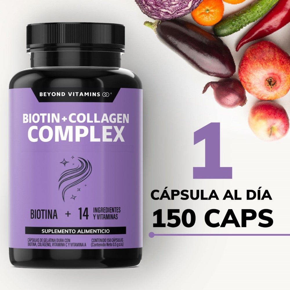 Biotin + collagen complex 150 caps
