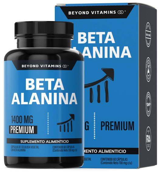 Beta Alanina 1400 MG |  Premium - 60 cápsulas