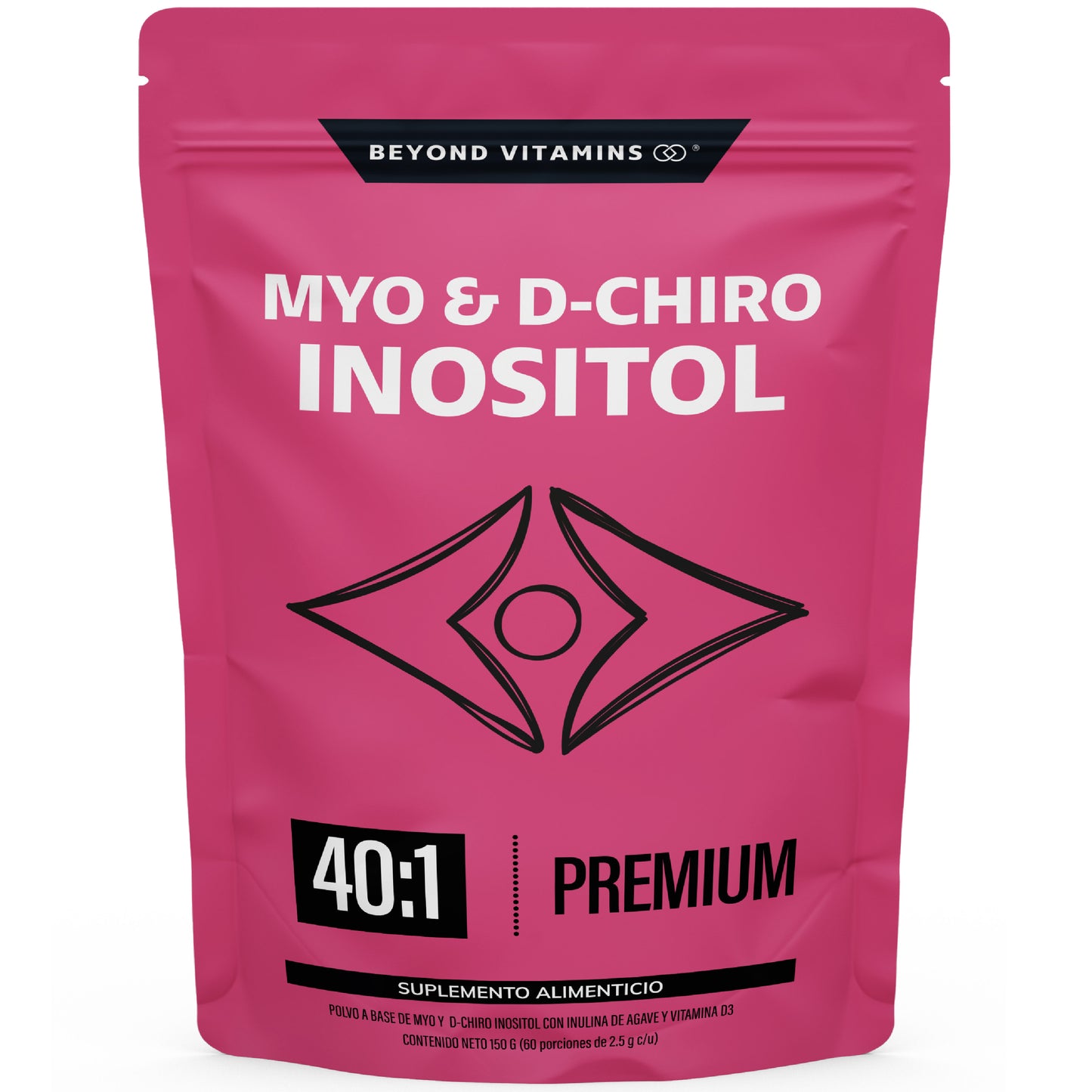 Myo y D-Chiro Inositol en polvo - 150 g