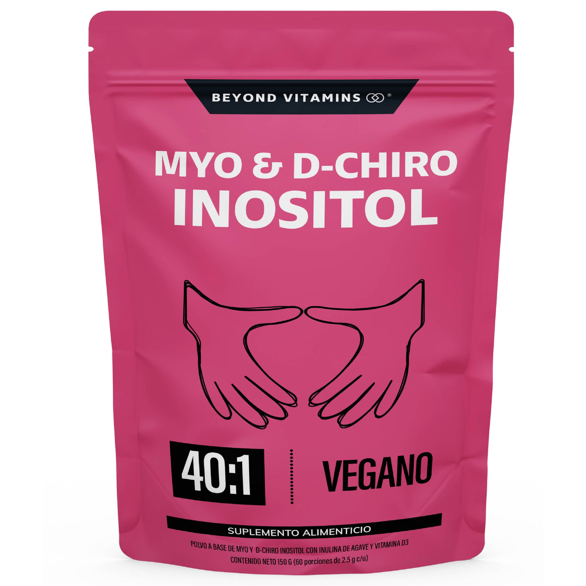 Myo y D-Chiro Inositol en polvo - 150 g